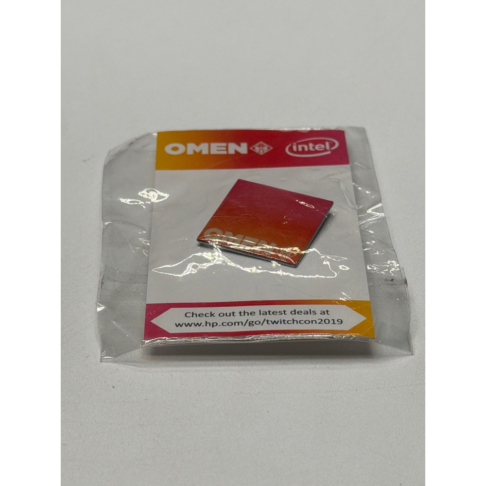 OMEN Intel Twitchcon 2019 Gaming Laptop Computer Promotional Lapel Pin Badge